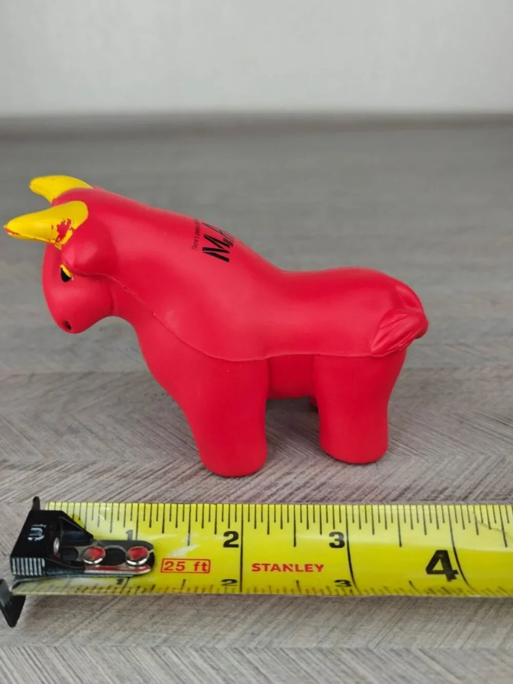 Rare Jim Cramer Mad Money Stress Ball Red Bull Figure Foam CNBC